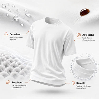 T-Shirt Anti-Taches™ - Fini les Vêtements Fichus en Un Repas