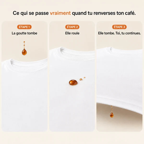 T-Shirt Anti-Taches™ - Fini les Vêtements Fichus en Un Repas